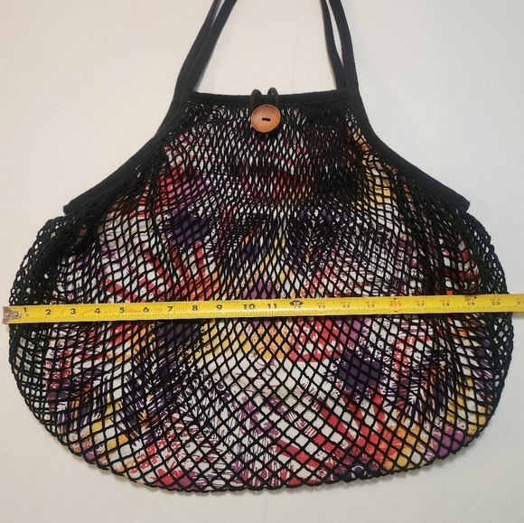 RETRO COASTAL VINTAGE OCEAN PACIFIC Mesh HOBO EUC - Picture 14 of 16